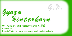 gyozo winterkorn business card